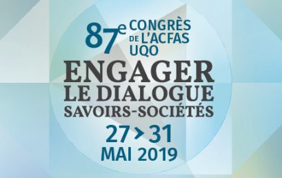 PROJEKT au 87ème congrès de l’ACFAS – Gatineau – printemps 2019