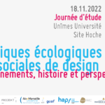 Journée d’étude « Pratiques écologiques et sociales de design : enseignements, histoire et perspectives »