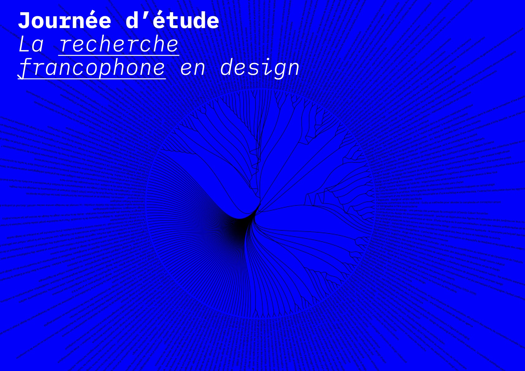 Journée d’études : les thèses francophones en design Journée d’études : les thèses francophones en design